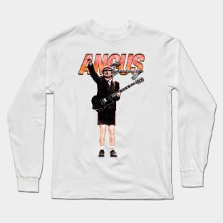 Bootleg Angus Young Long Sleeve T-Shirt